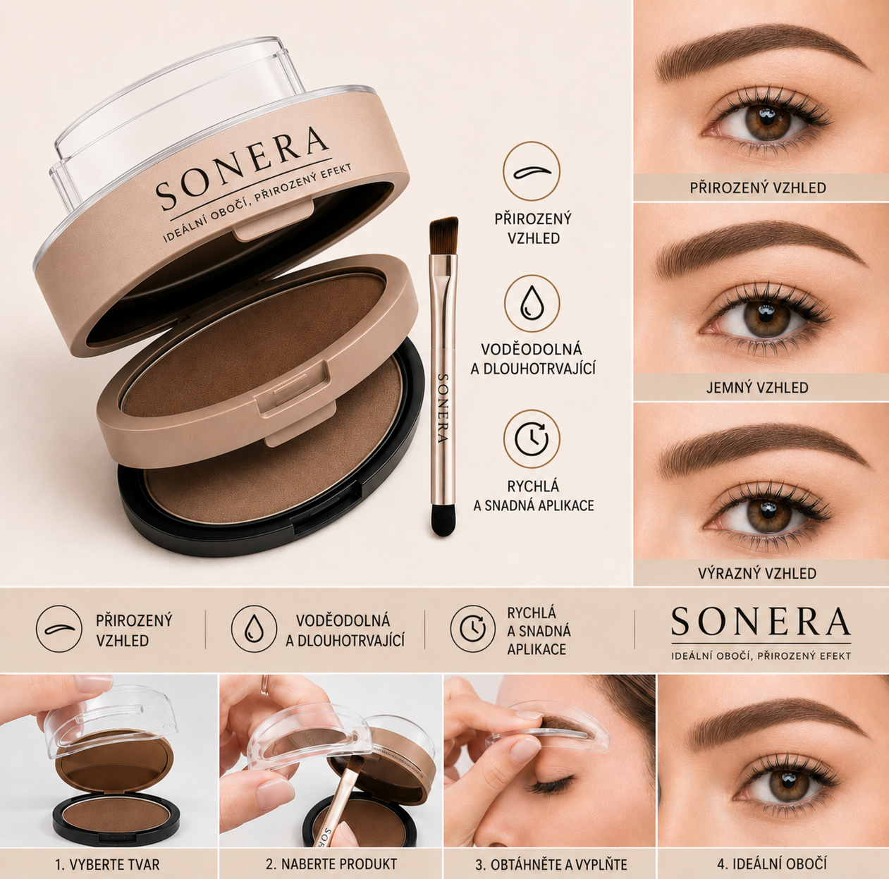Sonera™ – Dokonalé obočí za 5 sekund